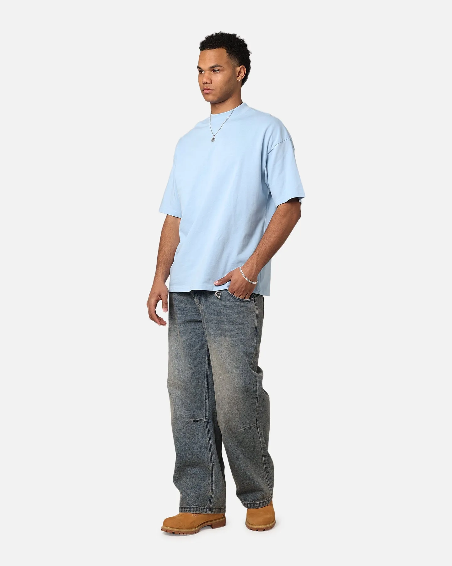 Culture Kings Oversized Blank T-Shirt Light Blue sold by Culture Kings product image thumbnail 2