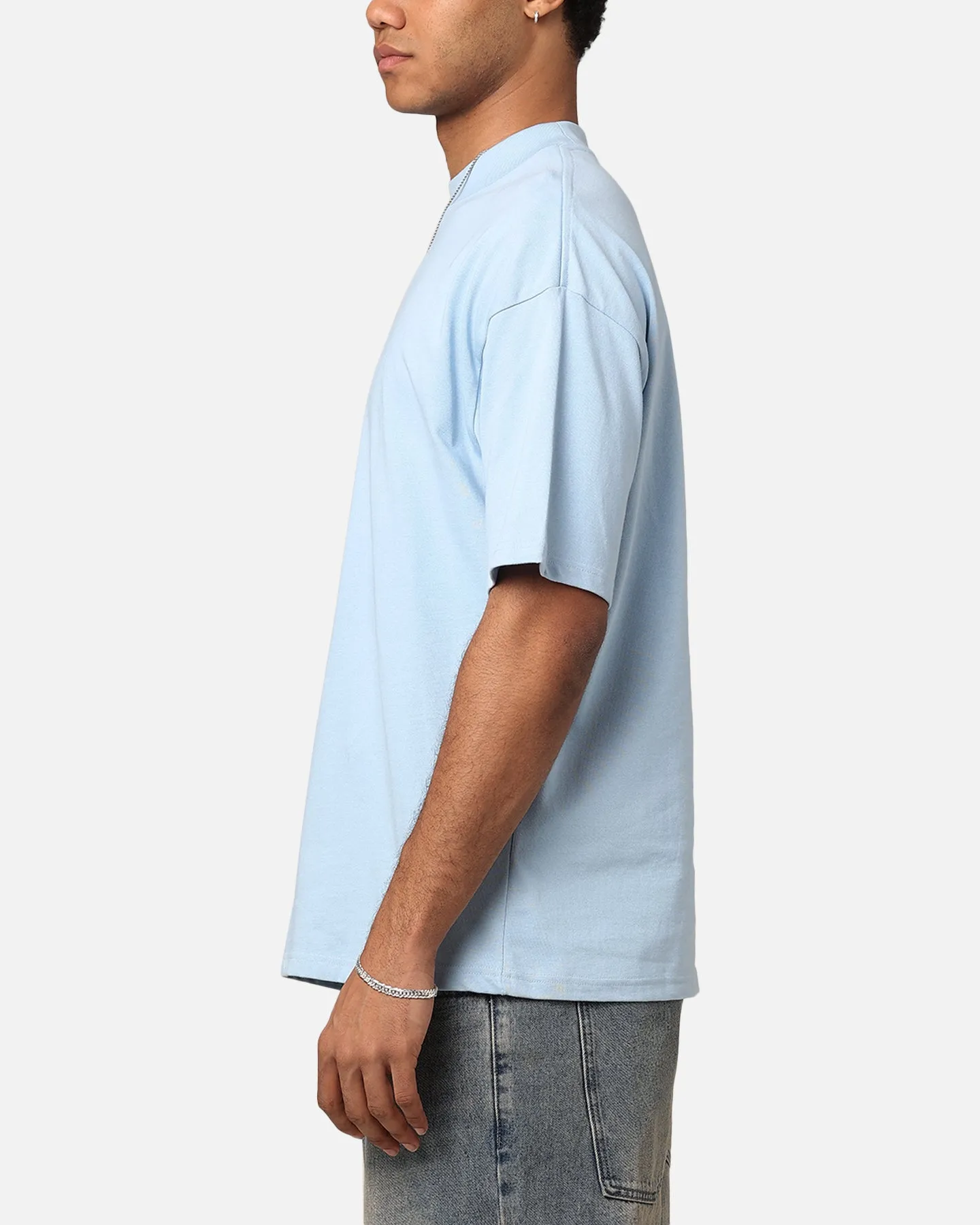 Culture Kings Oversized Blank T-Shirt Light Blue sold by Culture Kings product image thumbnail 5