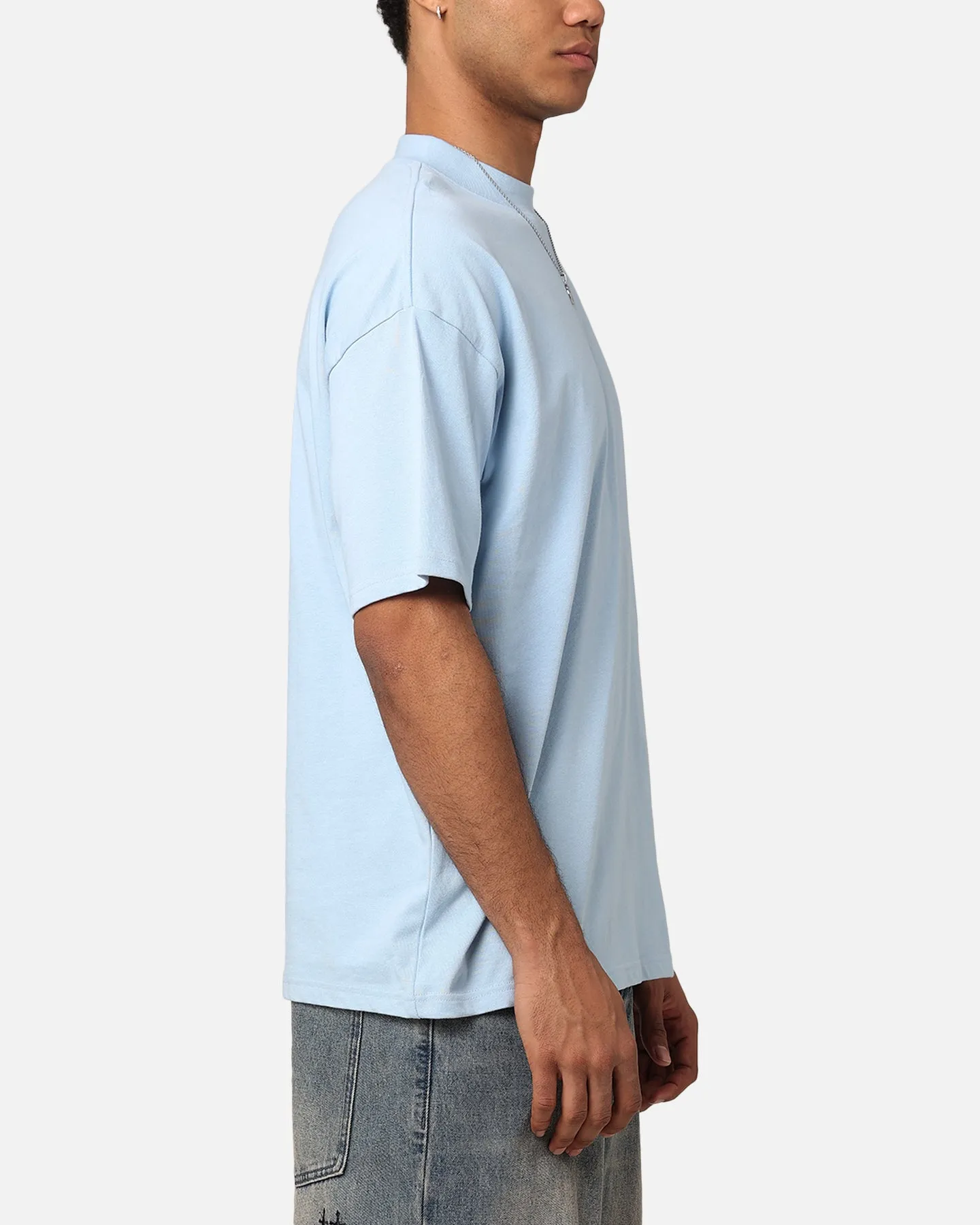 Culture Kings Oversized Blank T-Shirt Light Blue sold by Culture Kings product image thumbnail 4