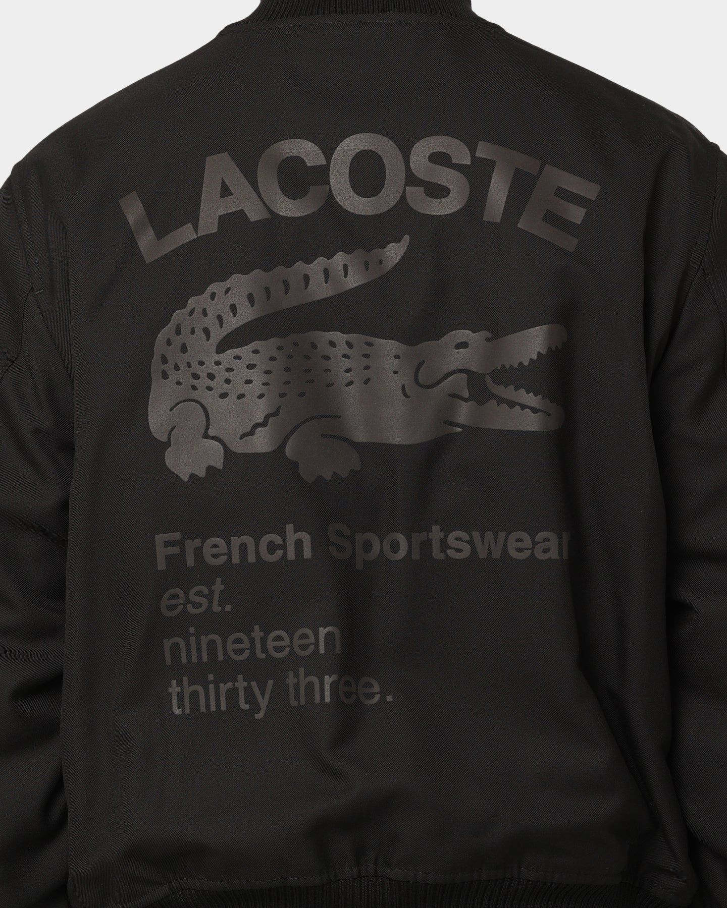Lacoste Graphic Icons Bomber Jacket Black sold by Culture Kings product image thumbnail 5