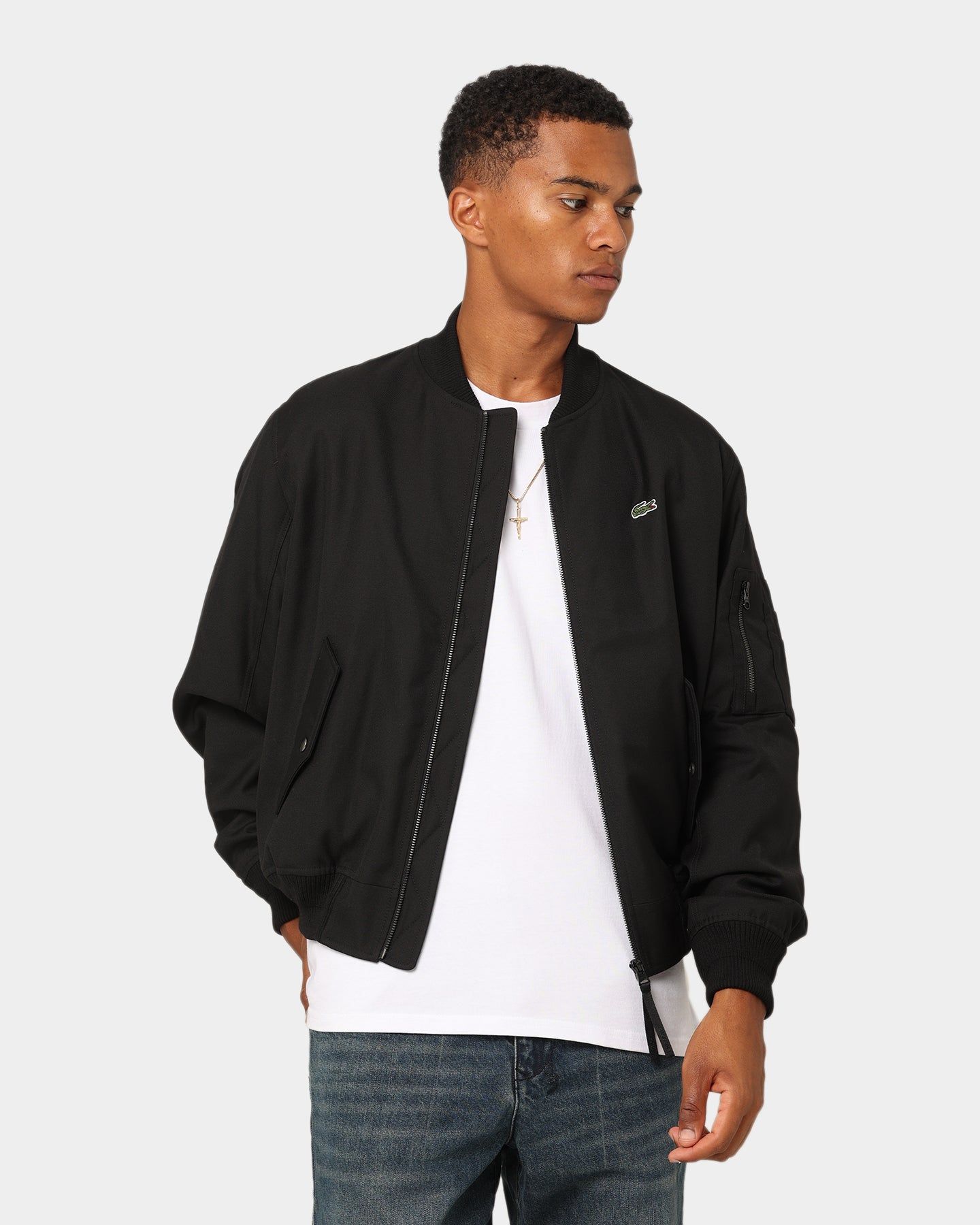 Lacoste Graphic Icons Bomber Jacket Black sold by Culture Kings product image thumbnail 2