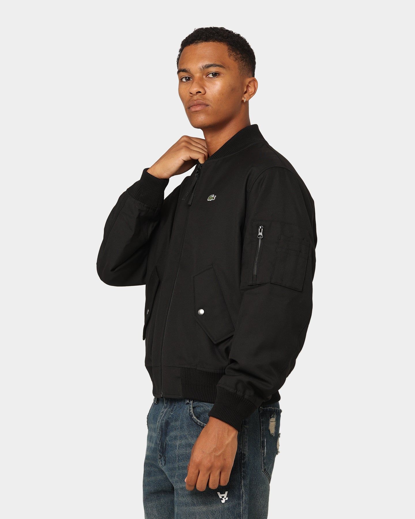Lacoste Graphic Icons Bomber Jacket Black sold by Culture Kings product image thumbnail 7