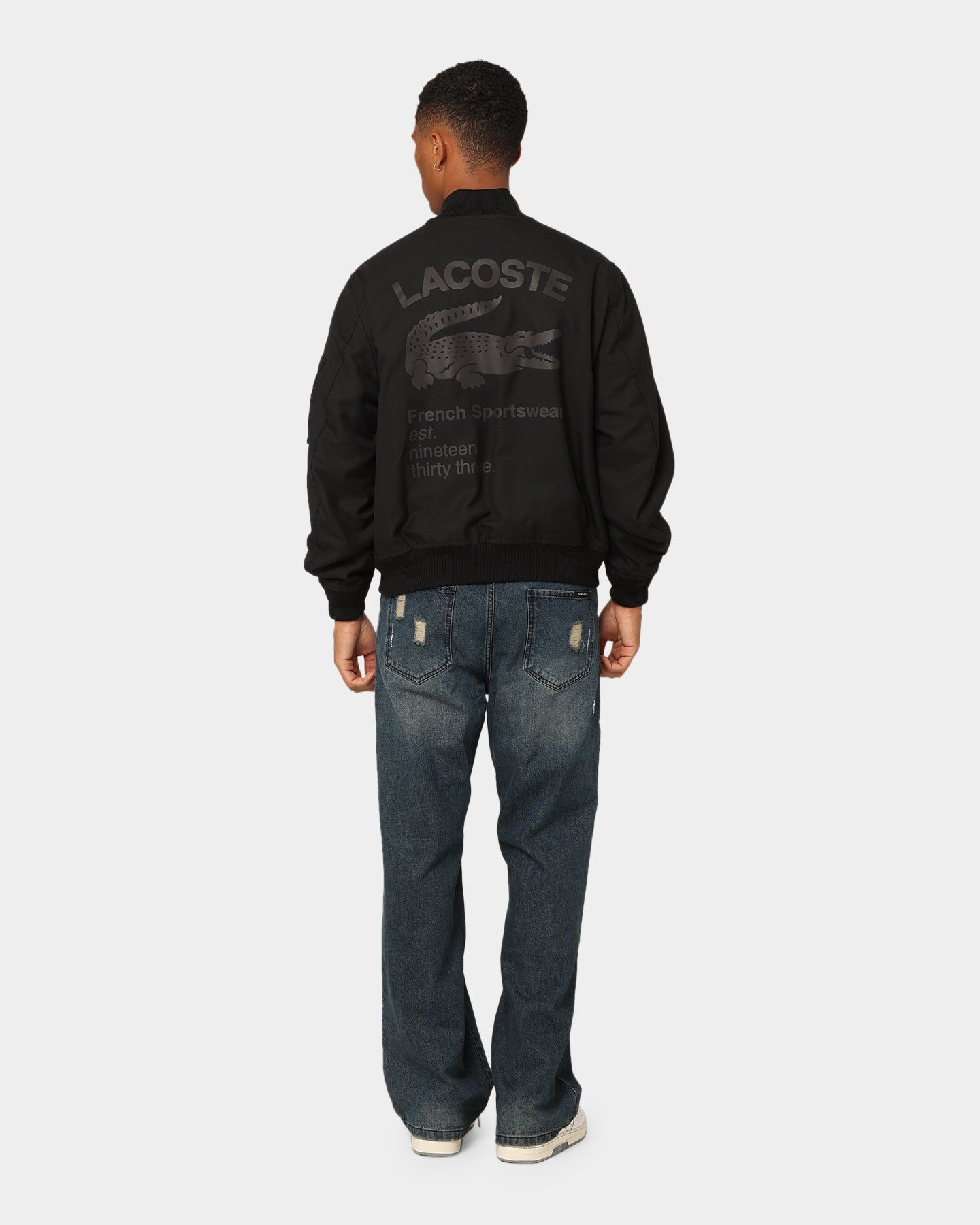 Lacoste Graphic Icons Bomber Jacket Black sold by Culture Kings product image thumbnail 3
