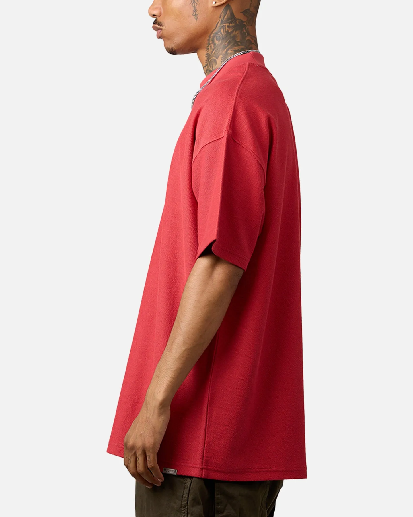 Carre Terry Oversized T-Shirt Red sold by Culture Kings product image thumbnail 5