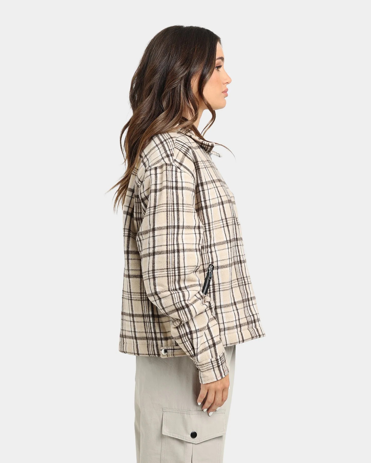 XXIII Oaxaca Cropped Tartan Jacket Brown sold by Culture Kings product image thumbnail 5
