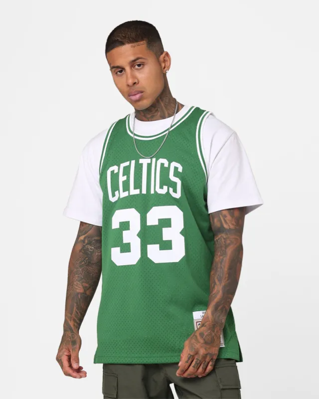 Mitchell & Ness Larry Bird Boston Celtics #33 Swing Jersey Kelly Green sold by Culture Kings