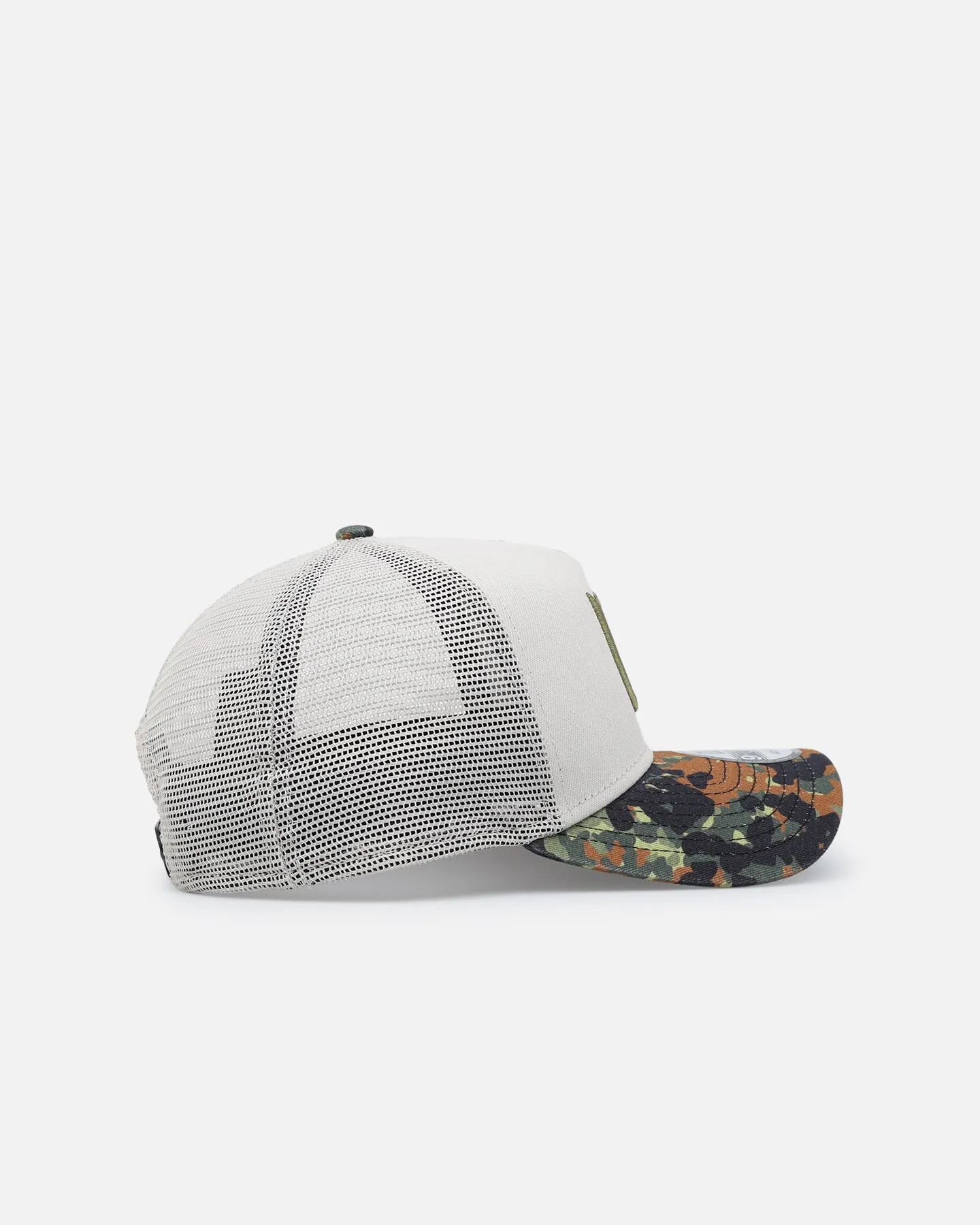 New Era Los Angeles Football Club "Camo Visor" 9FORTY A-Frame Trucker Snapback Stone/Olive sold by Culture Kings product image thumbnail 3