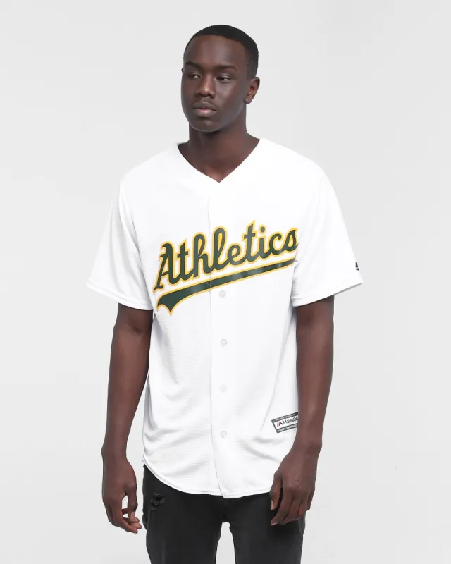 MAJESTIC ATHLETIC OAKLAND ATHLETICS COOL-BASE BASEBALL JERSEY WHITE sold by Culture Kings
