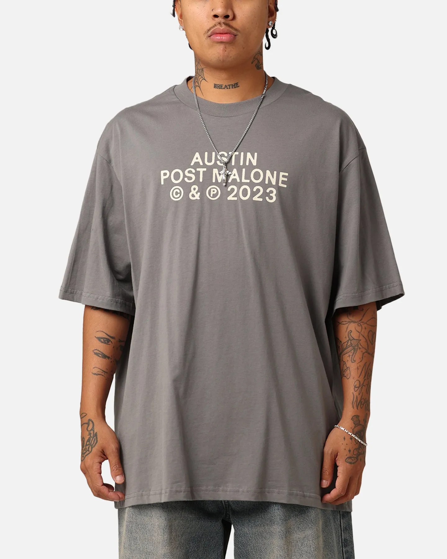 Post Malone Austin 2023 Tour T-Shirt Dove Grey sold by Culture Kings