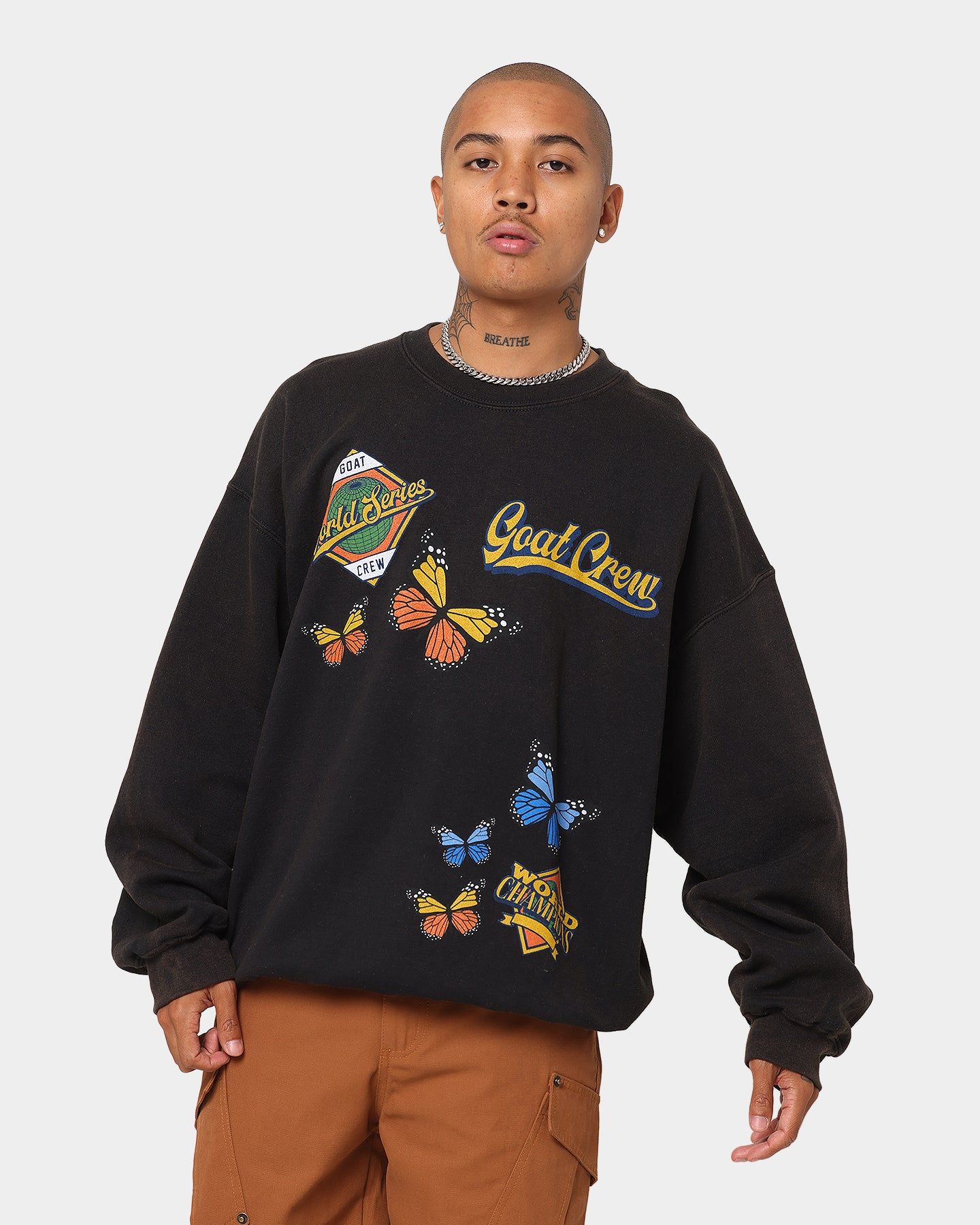 Goat Crew World Champs Vintage Crewneck Black Wash sold by Culture Kings product image thumbnail 2