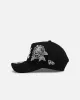 New Era Atlanta Braves 'Ornate Rose' 9FORTY A-Frame Snapback Black/White sold by Culture Kings