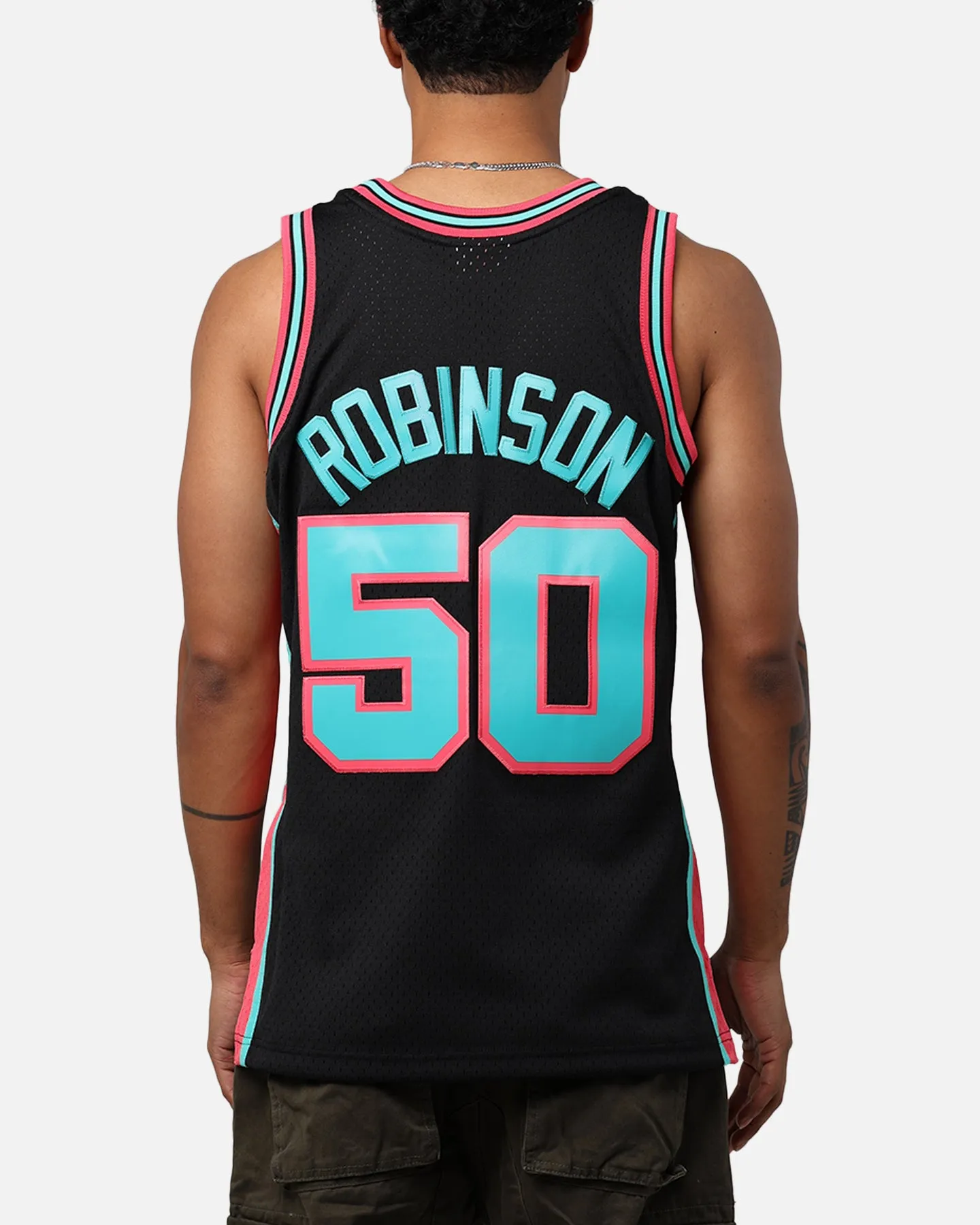 Mitchell & Ness San Antonio Spurs David Robinson 'Spurs 2014 Champs' City Edition '98-99 Swingman Jersey Black sold by Culture Kings product image thumbnail 3