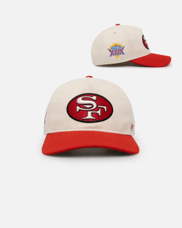 47 Brand San Francisco 49ers Gridiron Snapback Natural/Red sold by Culture Kings