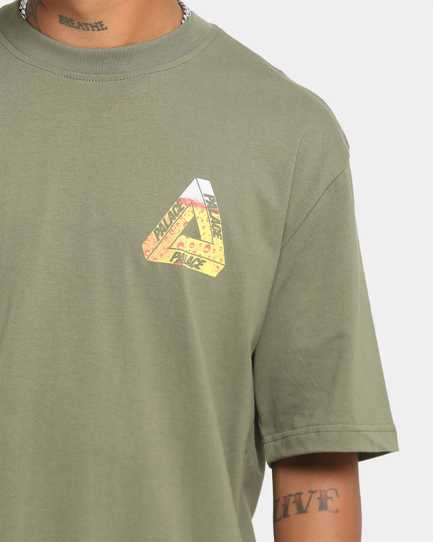 Palace Tri-Lager T-Shirt Olive sold by Culture Kings product image thumbnail 4