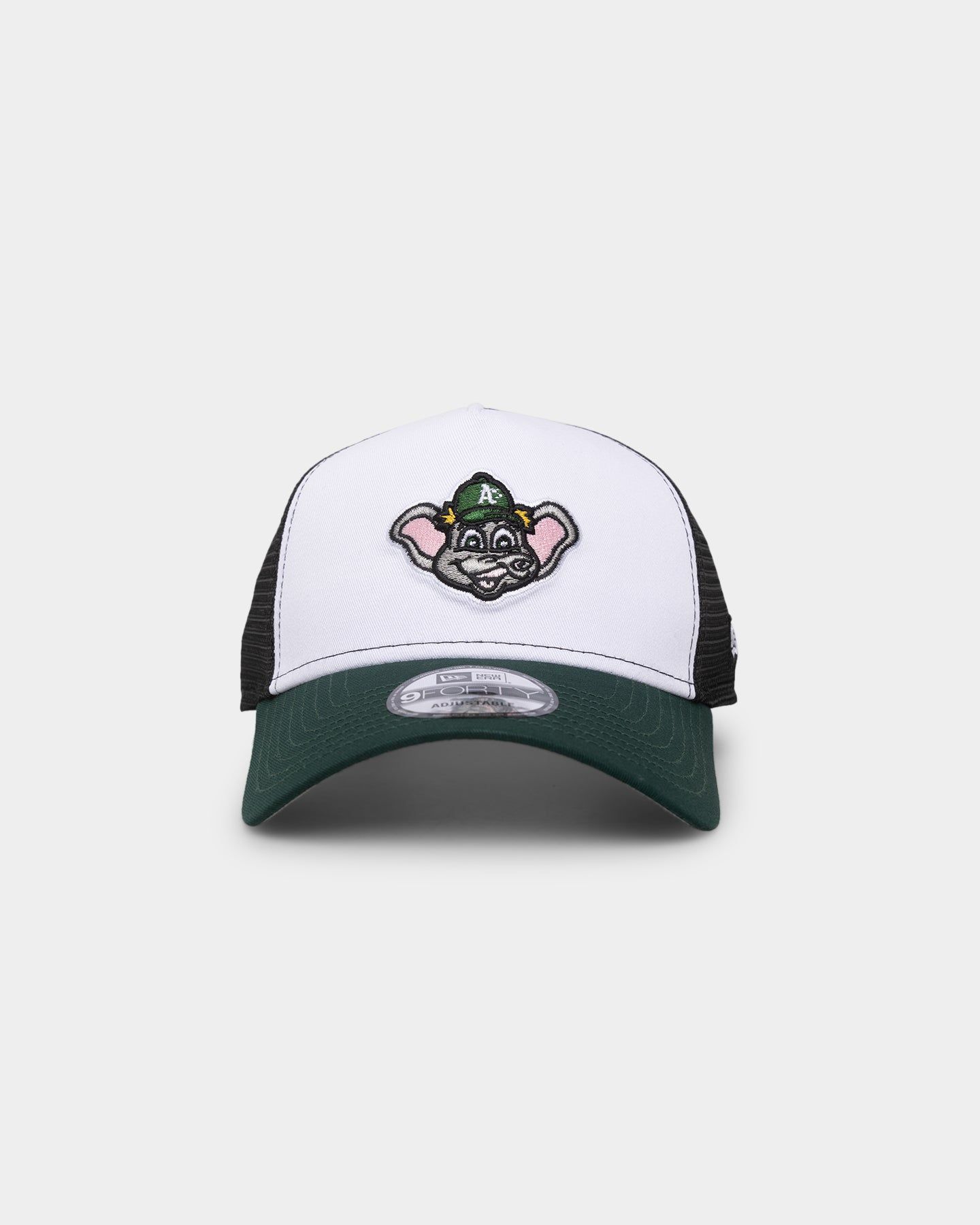 New Era Oakland Athletics 'Mascot Magic' Foam Front 9FORTY A-Frame Trucker Snapback White/Forest sold by Culture Kings