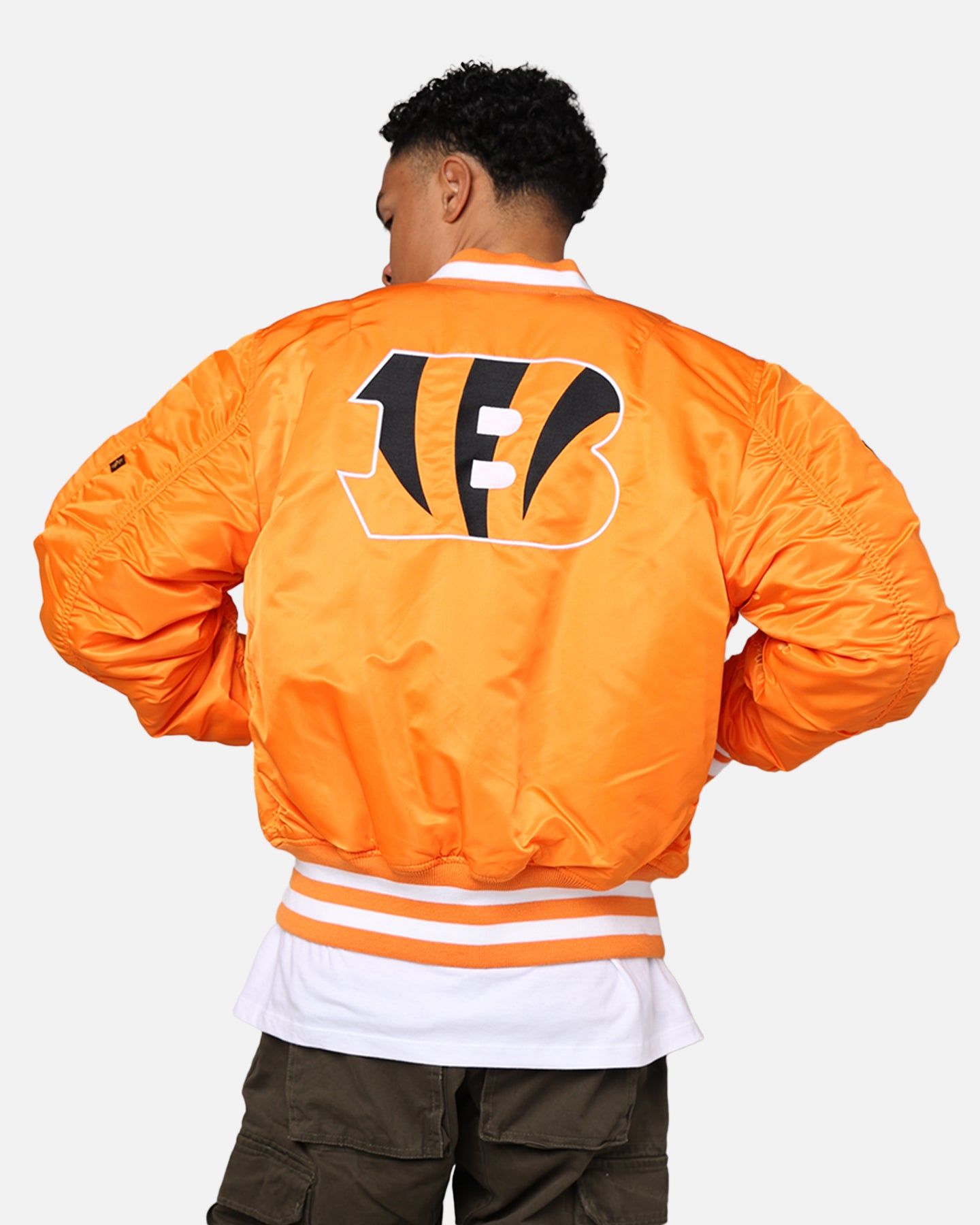 New Era X Alpha Series X NFL Cincinnati Bengals MA-1 Bomber Jacket Orange/Black sold by Culture Kings product image thumbnail 2