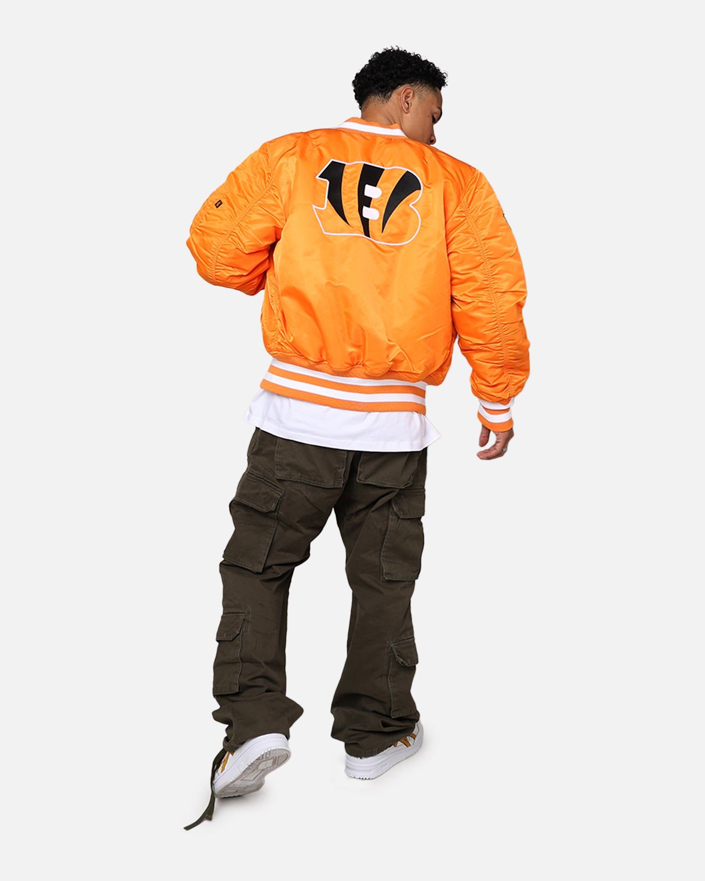 New Era X Alpha Series X NFL Cincinnati Bengals MA-1 Bomber Jacket Orange/Black sold by Culture Kings product image thumbnail 3