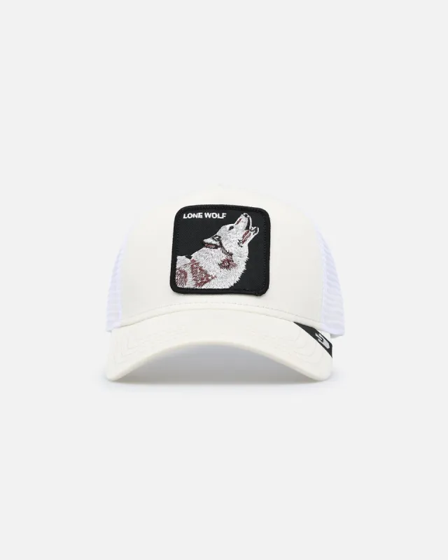 Goorin Bros The Lone Wolf Trucker Snapback White sold by Culture Kings
