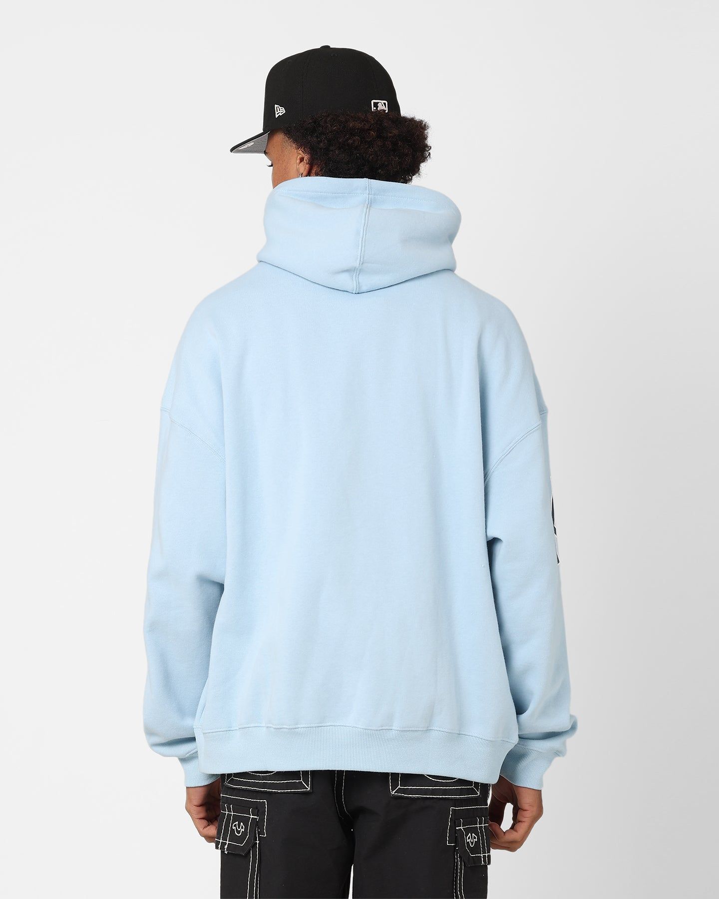 Majestic Athletic New York Yankees Vintage Athletic Pop Neck Hoodie Glacial Blue sold by Culture Kings product image thumbnail 4