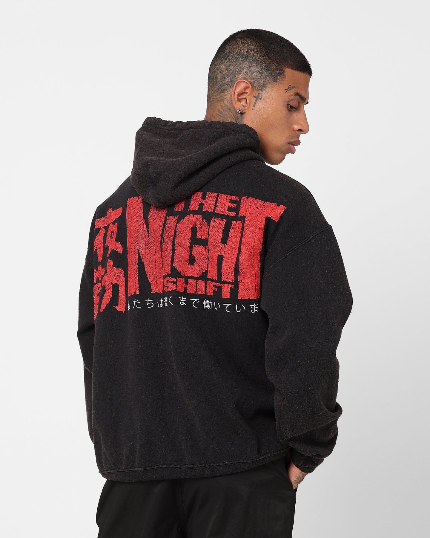 The Night Shift Dog Vintage Hoodie Black Wash sold by Culture Kings product image thumbnail 2