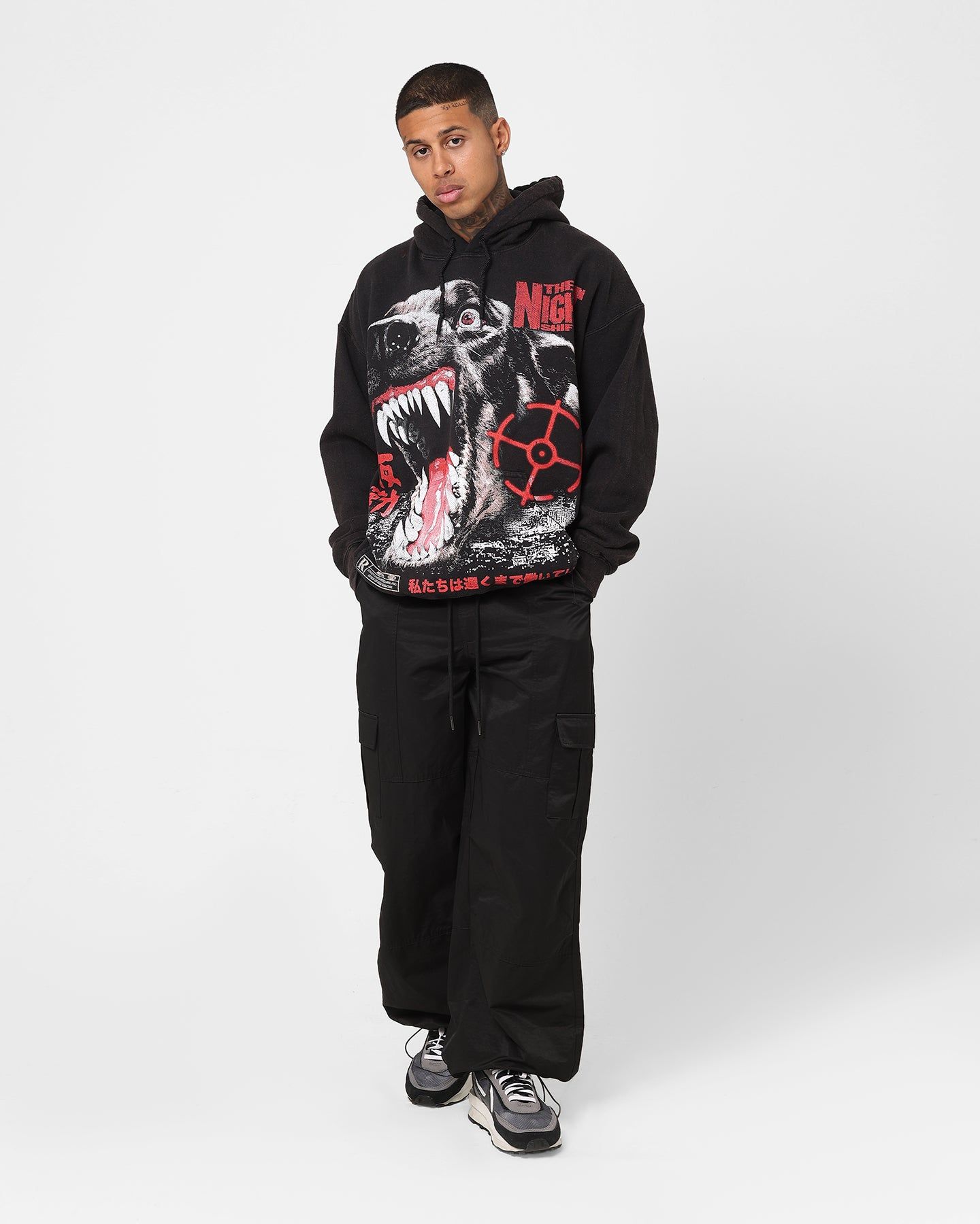 The Night Shift Dog Vintage Hoodie Black Wash sold by Culture Kings product image thumbnail 3