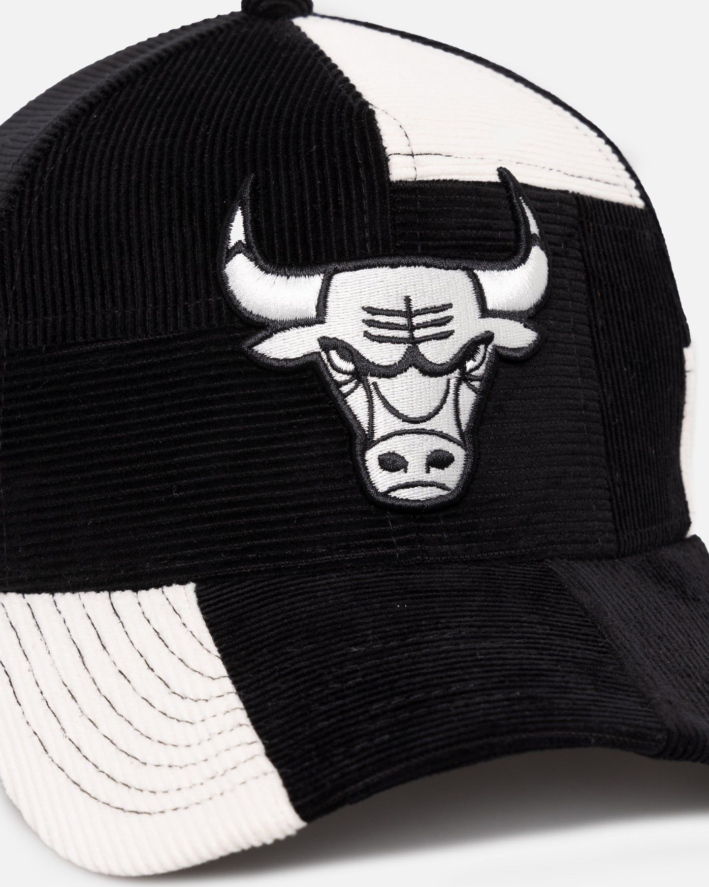 New Era Chicago Bulls 'Patchwork Corduroy' 9FORTY A-Frame Snapback Black/Cream sold by Culture Kings product image thumbnail 2
