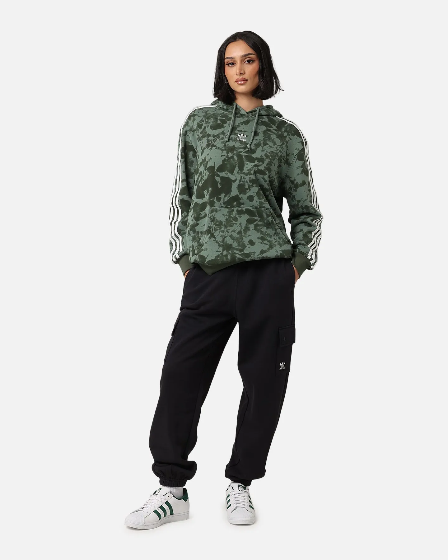 Adidas Women's Fleece Cargo Jogger Pants Black sold by Culture Kings product image thumbnail 2