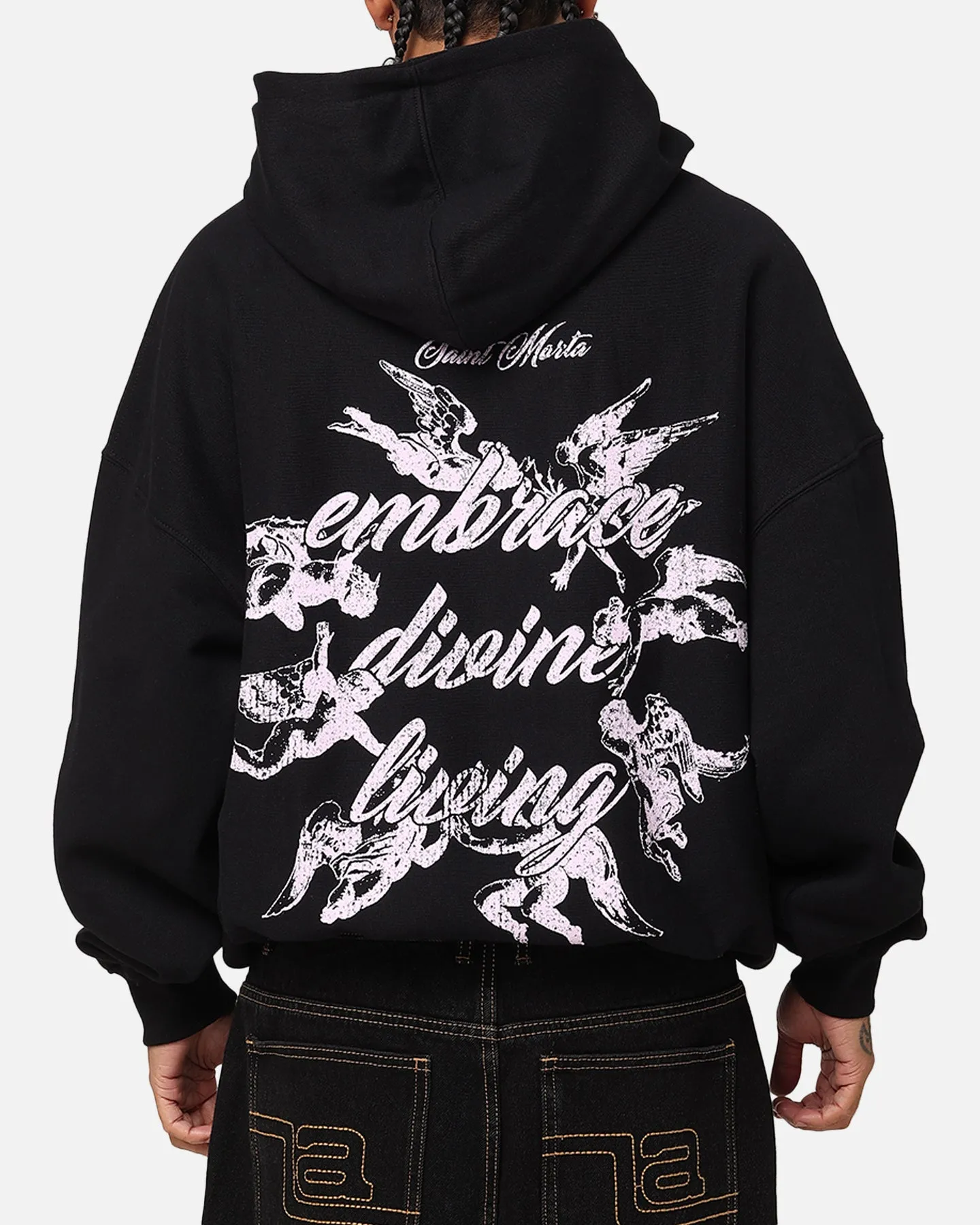 Saint Morta Divine Living Hoodie Black sold by Culture Kings