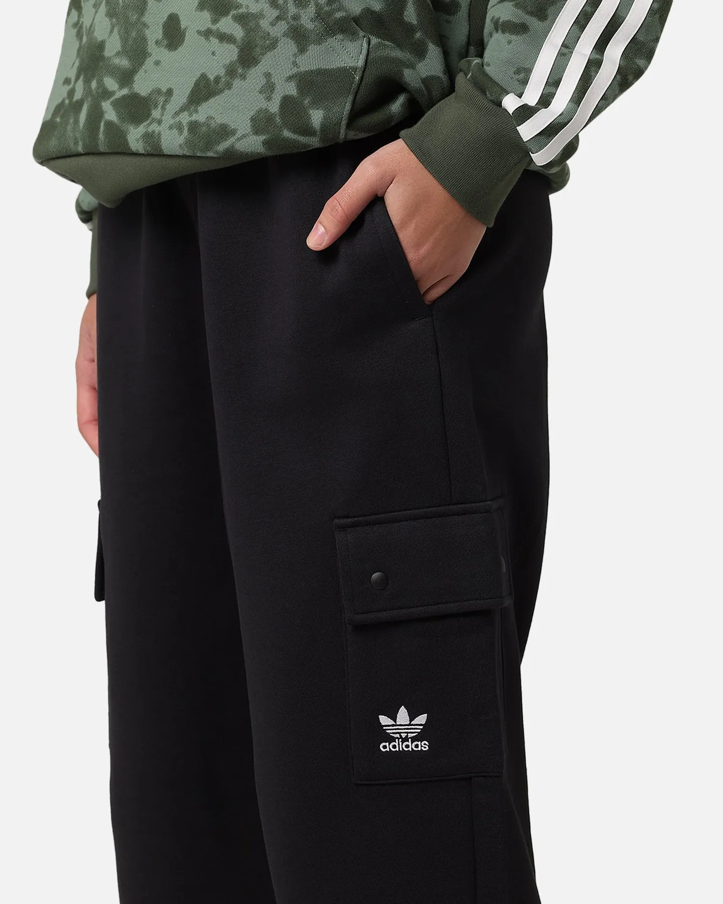 Adidas Women's Fleece Cargo Jogger Pants Black sold by Culture Kings product image thumbnail 3