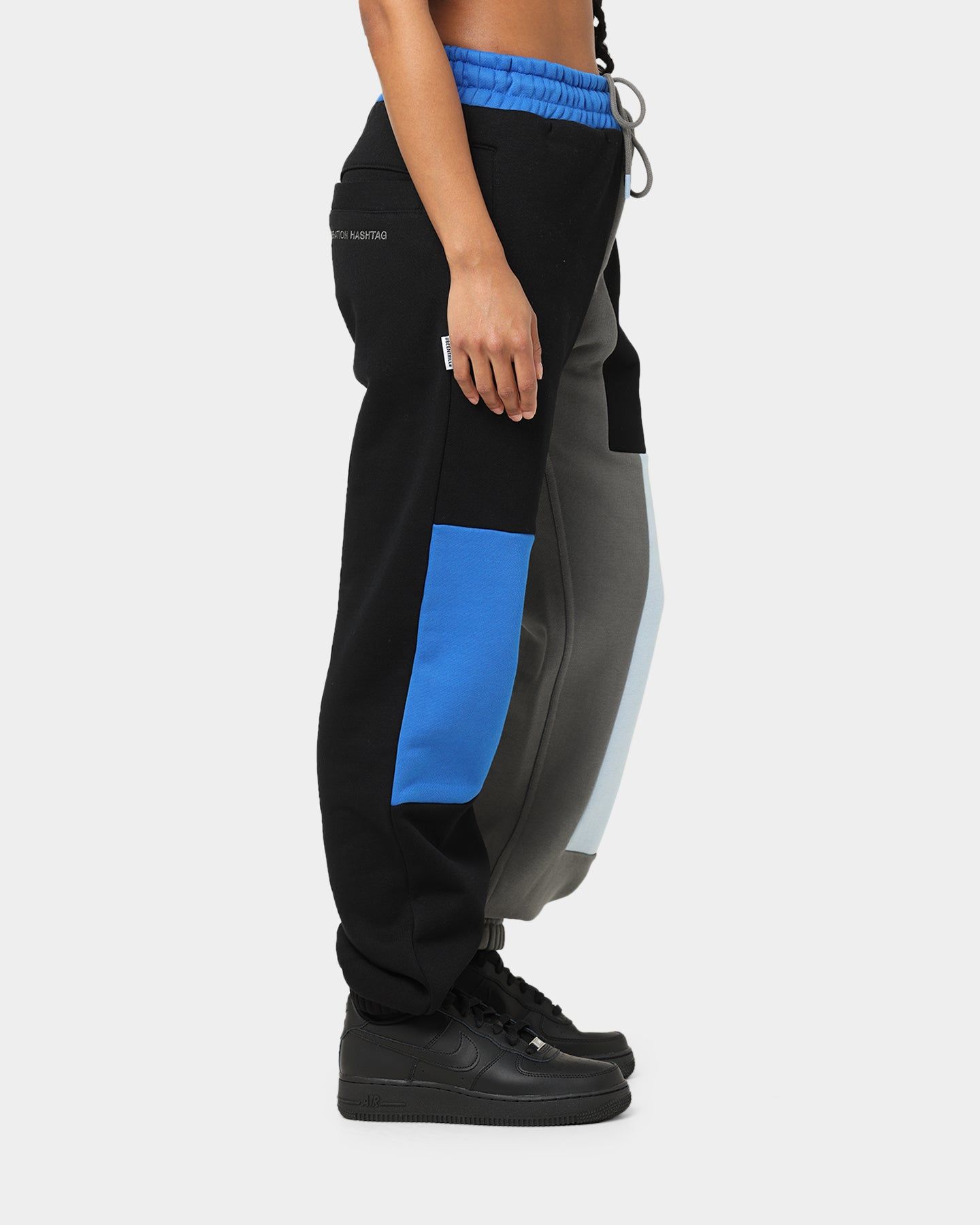 BEENTRILL Patchwork Sweat Pants Blue/Black sold by Culture Kings product image thumbnail 5