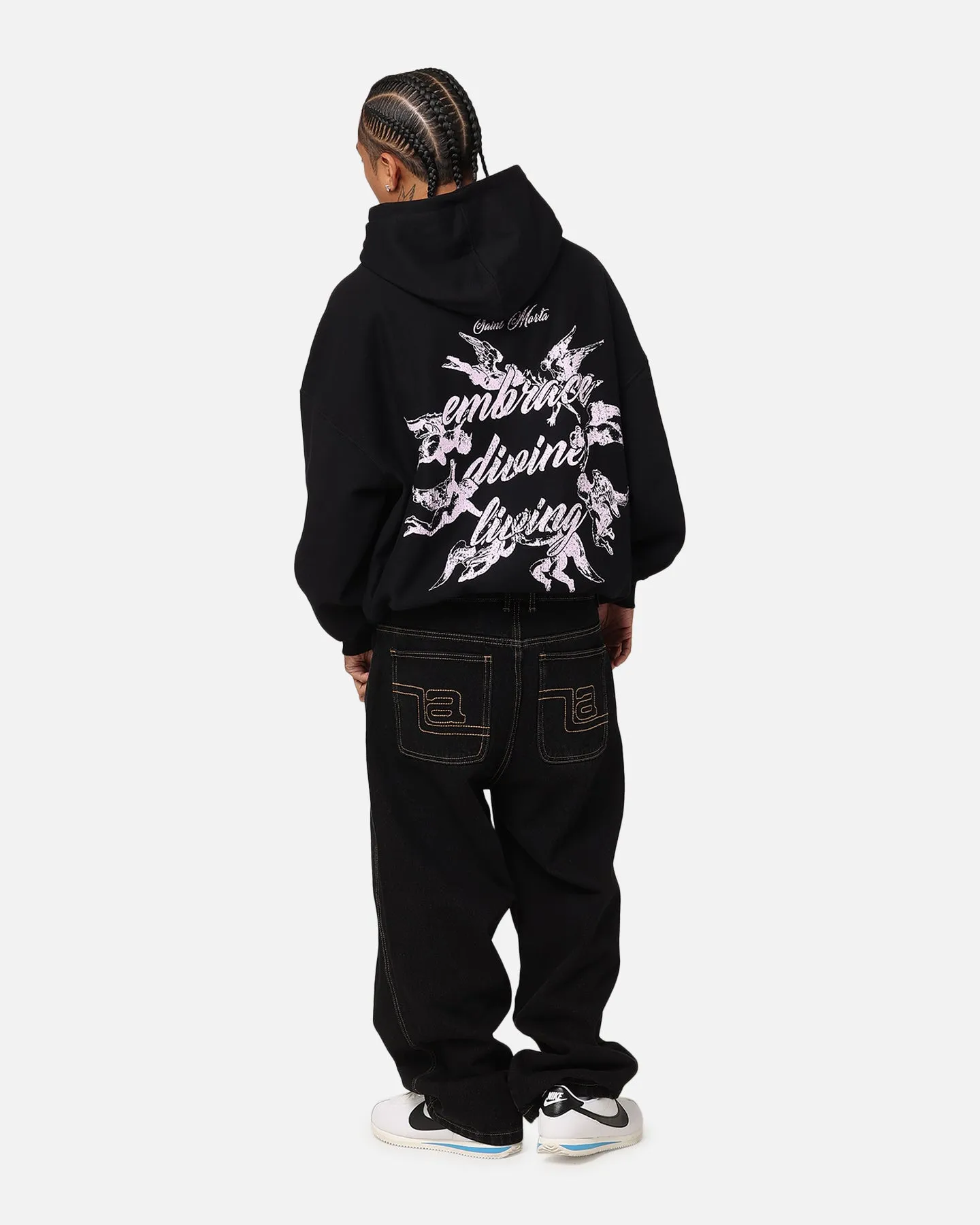 Saint Morta Divine Living Hoodie Black sold by Culture Kings product image thumbnail 3