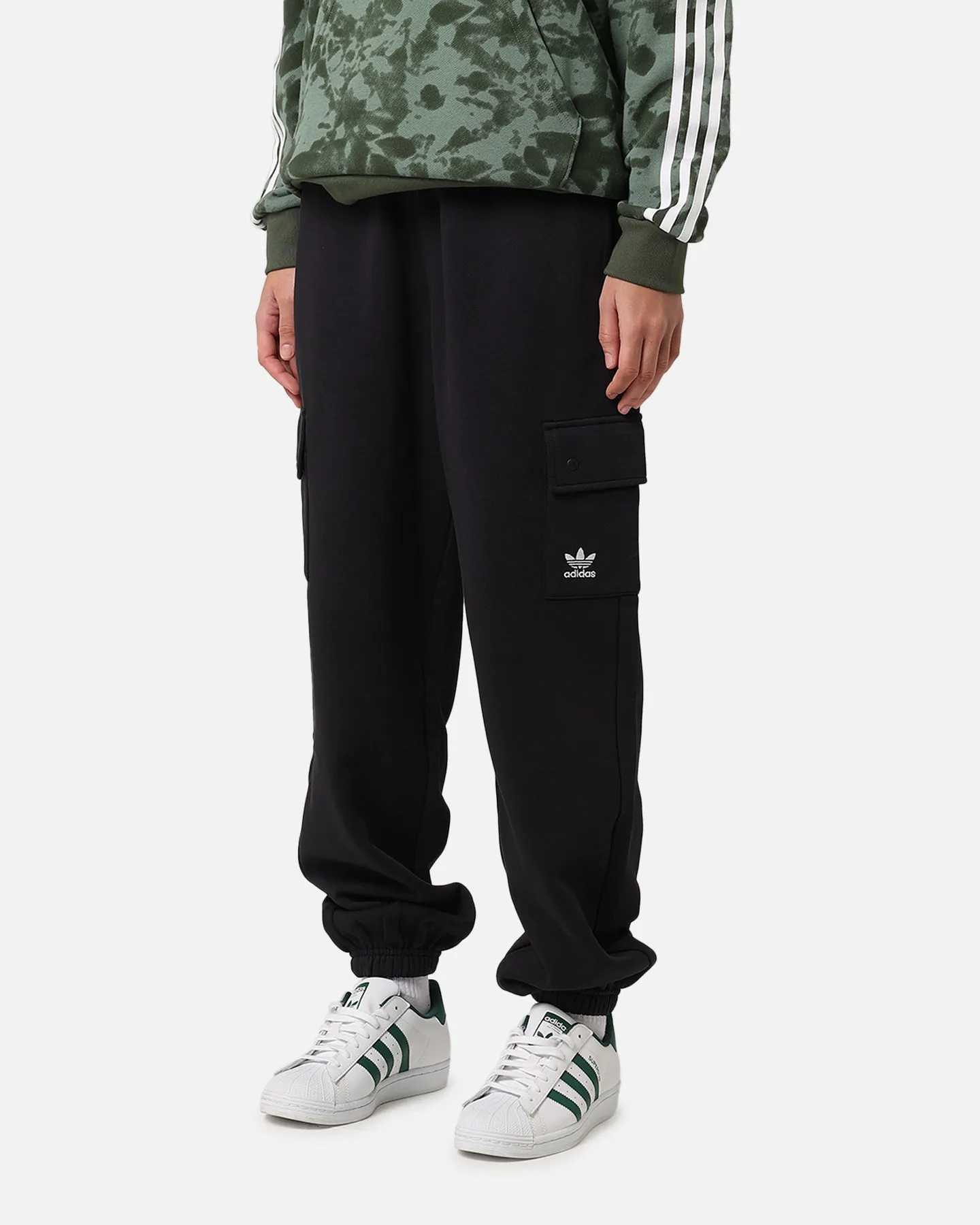Adidas Women's Fleece Cargo Jogger Pants Black sold by Culture Kings