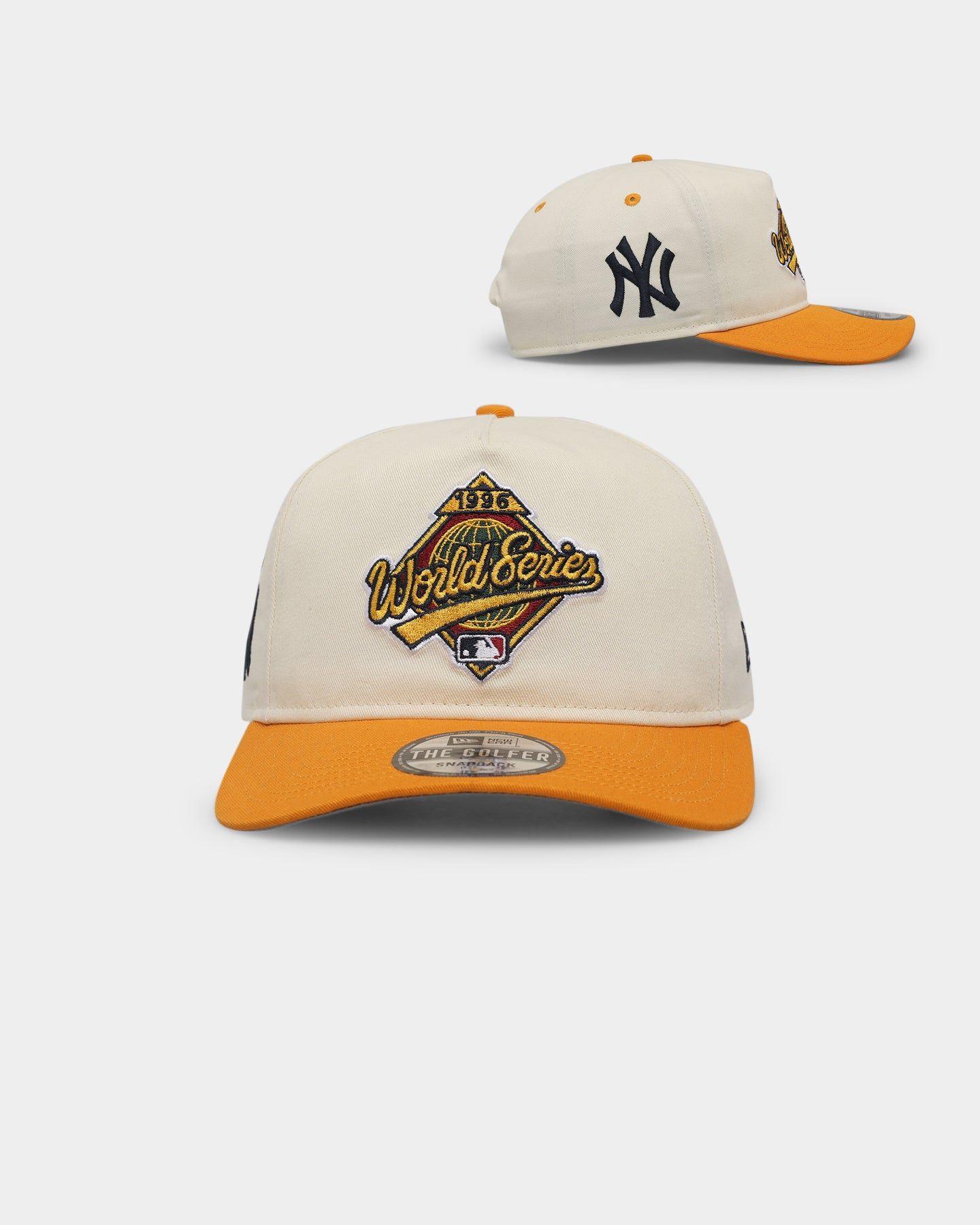 New Era New York Yankees '1990s World Series Through The Decades' 1996 World Series Golfer Snapback Chrome White sold by Culture Kings