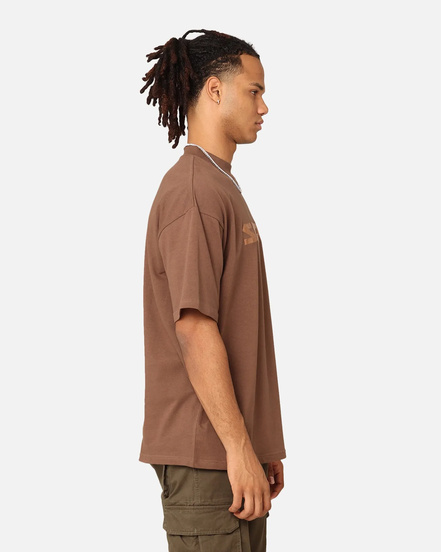 Saint Morta Scripture Mock Neck T-Shirt Brown sold by Culture Kings product image thumbnail 5