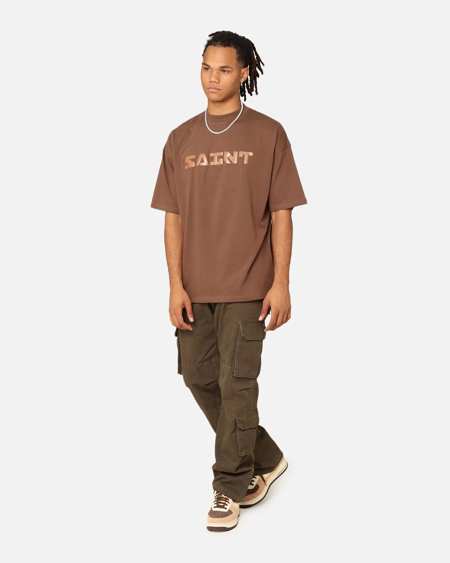 Saint Morta Scripture Mock Neck T-Shirt Brown sold by Culture Kings product image thumbnail 2