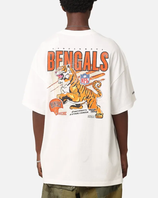 Mitchell & Ness Cincinnati Bengals 'Alter Ego' Flames T-Shirt Vintage White sold by Culture Kings