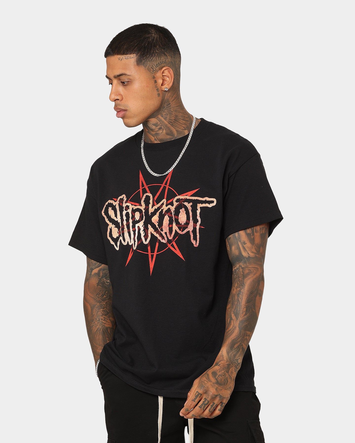 Slipknot Logo And Masks T-Shirt Black sold by Culture Kings