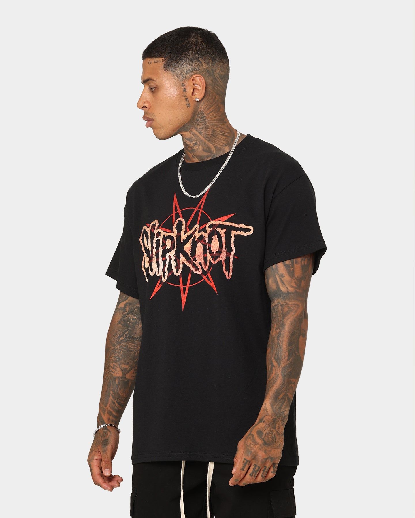 Slipknot Logo And Masks T-Shirt Black sold by Culture Kings product image thumbnail 7