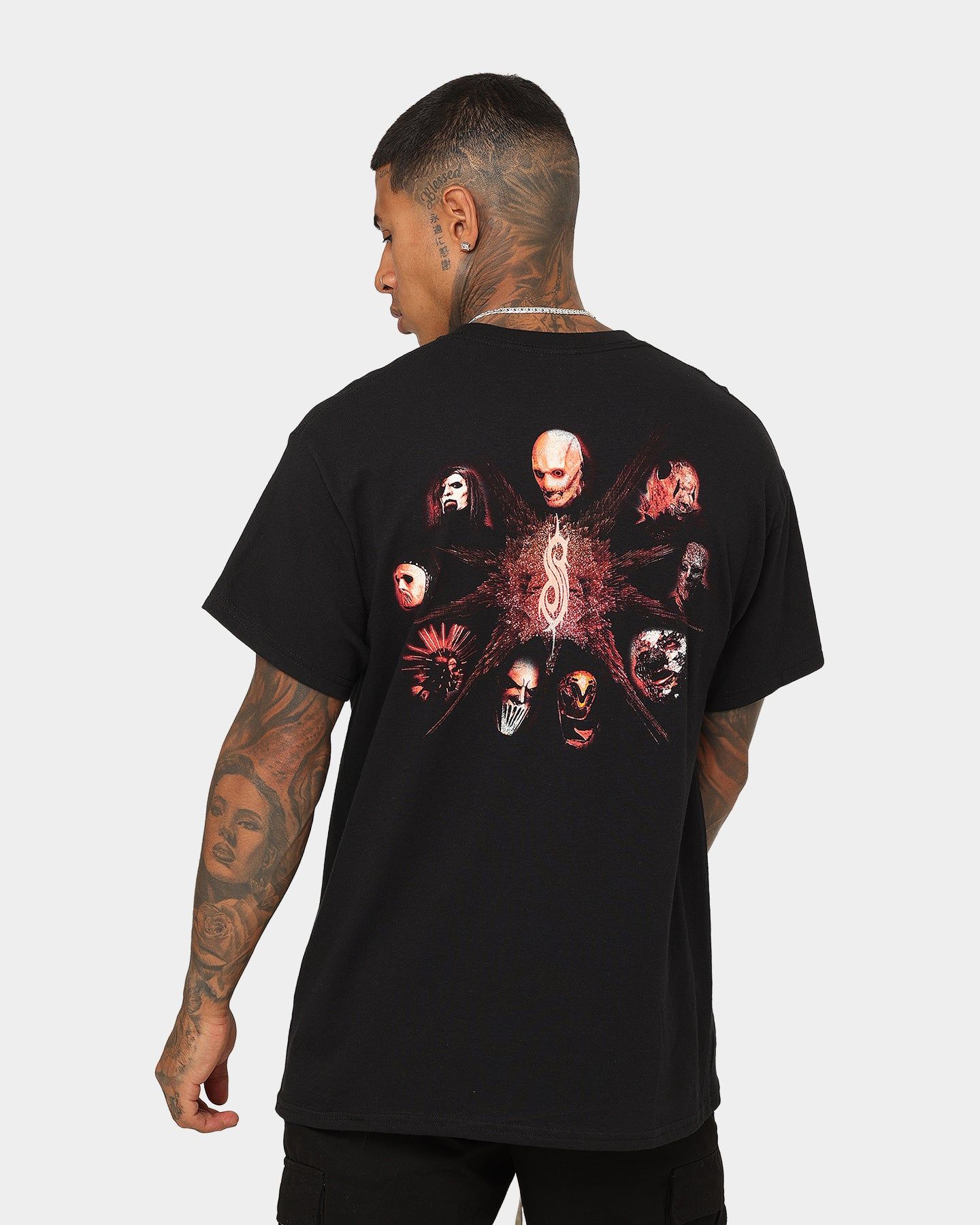 Slipknot Logo And Masks T-Shirt Black sold by Culture Kings product image thumbnail 2
