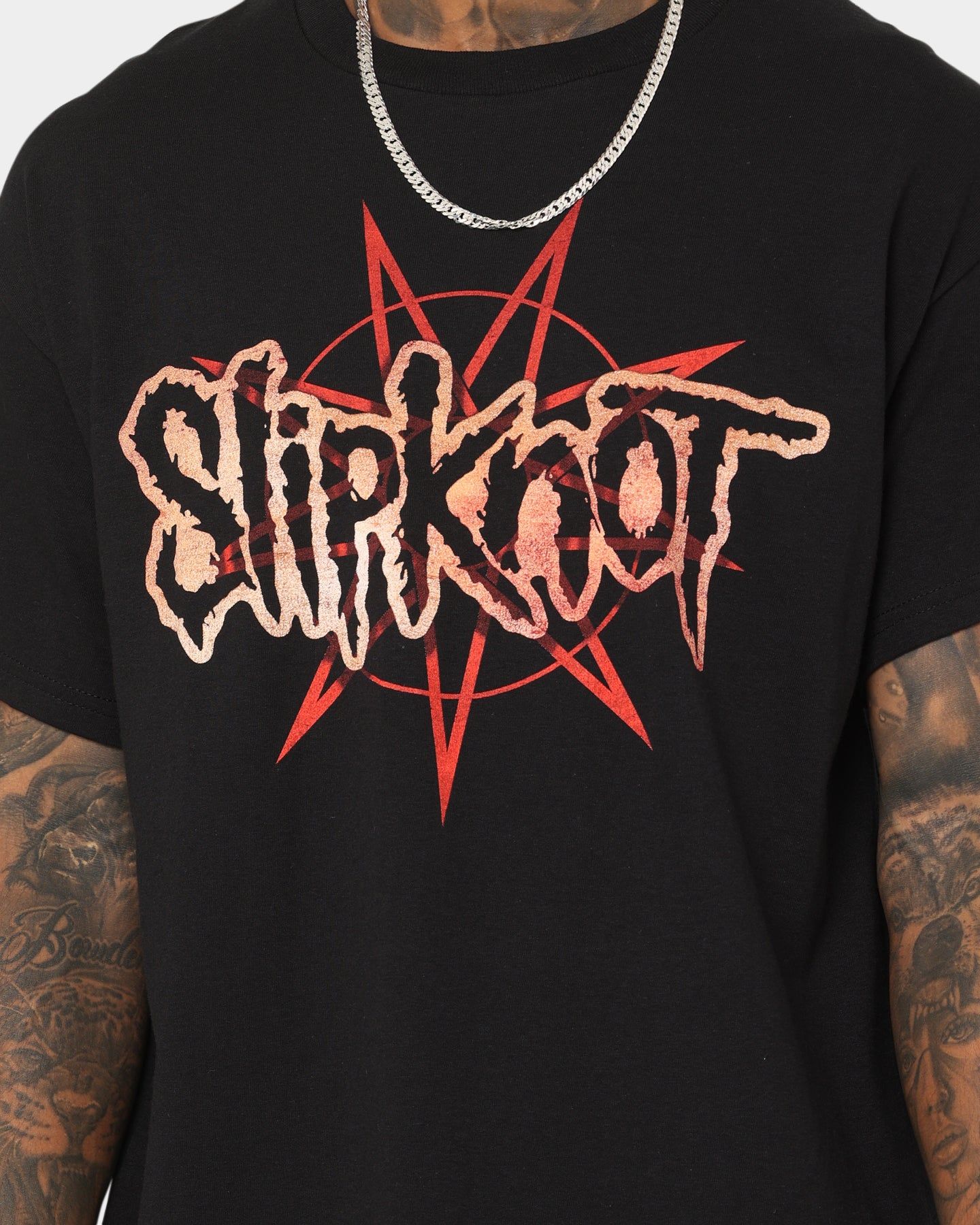 Slipknot Logo And Masks T-Shirt Black sold by Culture Kings product image thumbnail 4