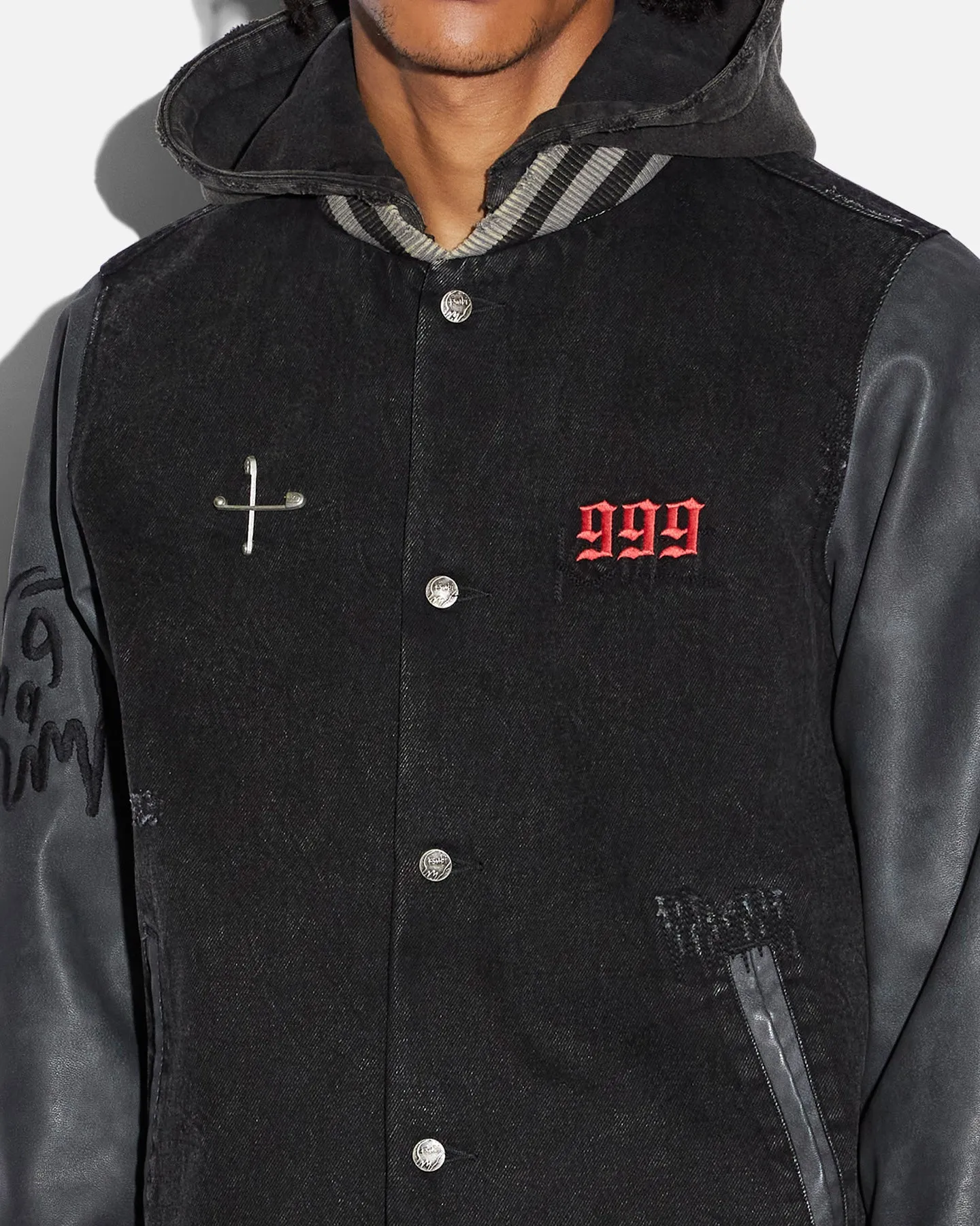 Ksubi X Juice Wrld 999 Kollage Jacket Black sold by Culture Kings product image thumbnail 4
