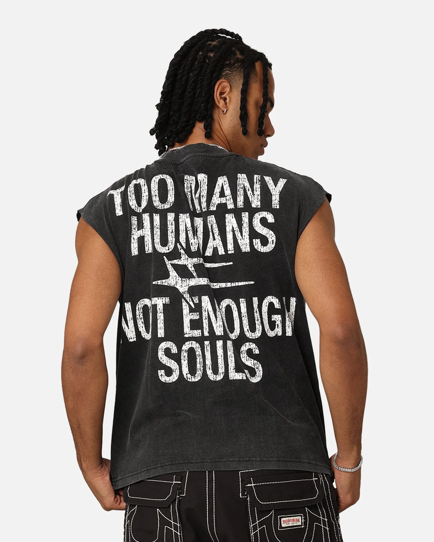 Loiter Soulless Oversized Muscle T-Shirt Vintage Black sold by Culture Kings product image thumbnail 2