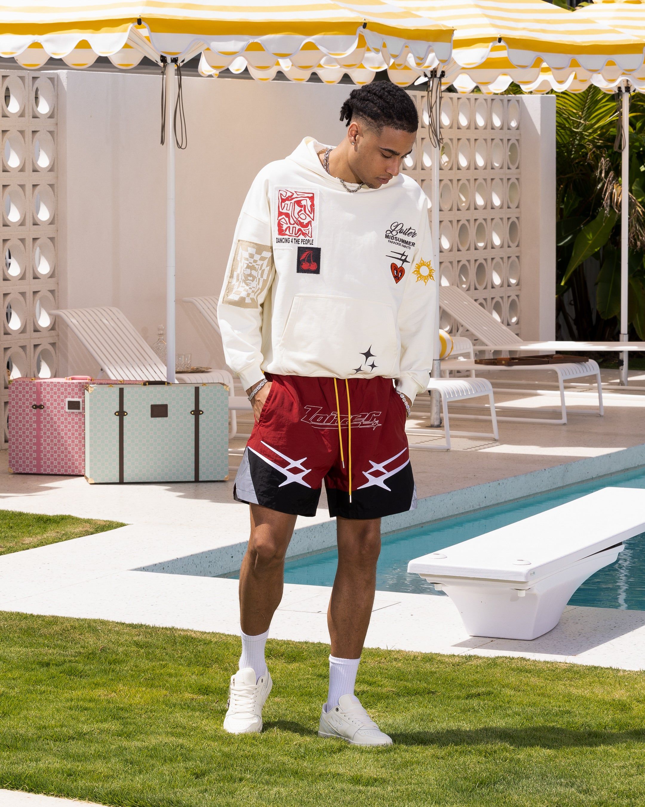 Loiter Patchwork Hoodie Off White sold by Culture Kings product image thumbnail 3