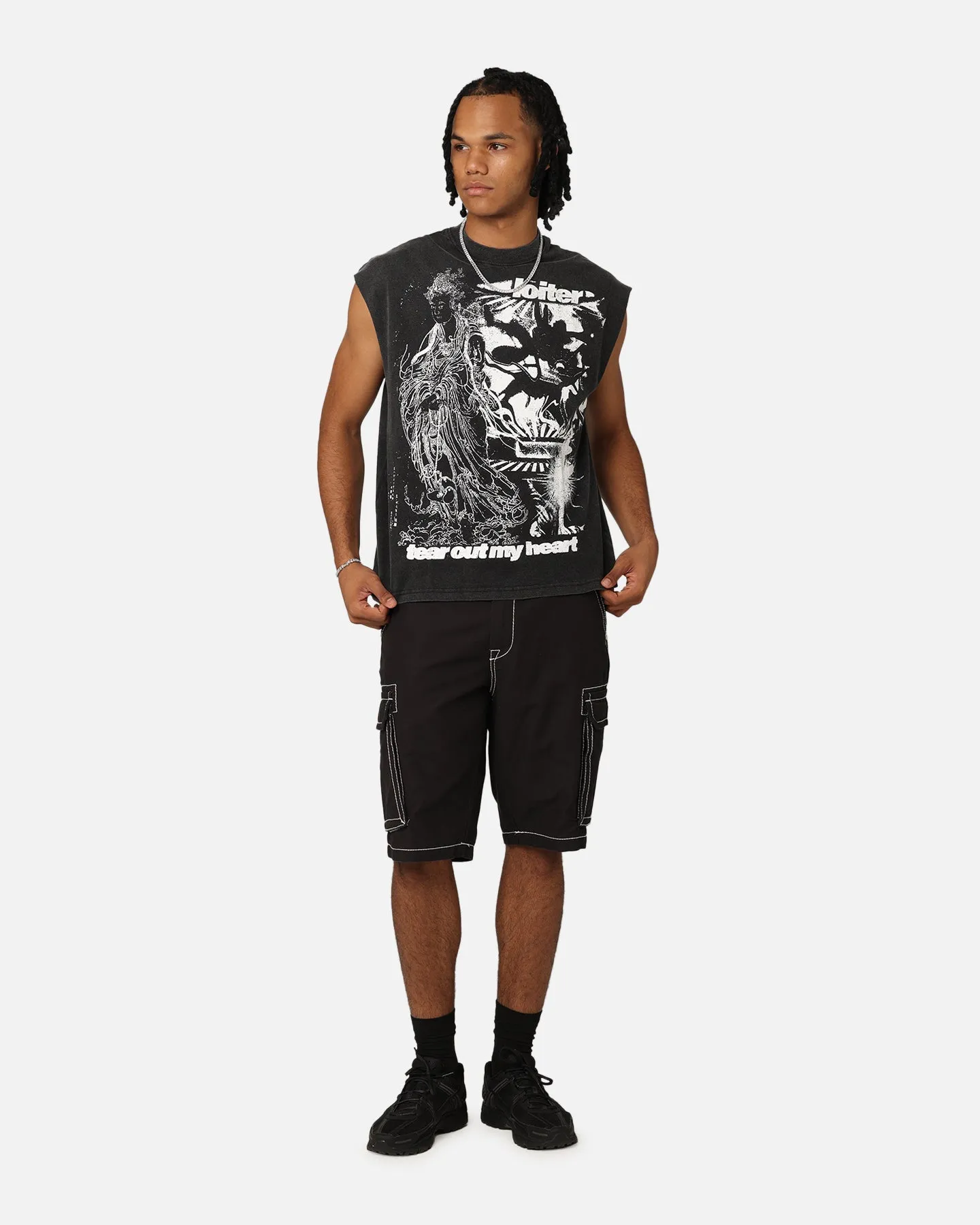 Loiter Soulless Oversized Muscle T-Shirt Vintage Black sold by Culture Kings product image thumbnail 3