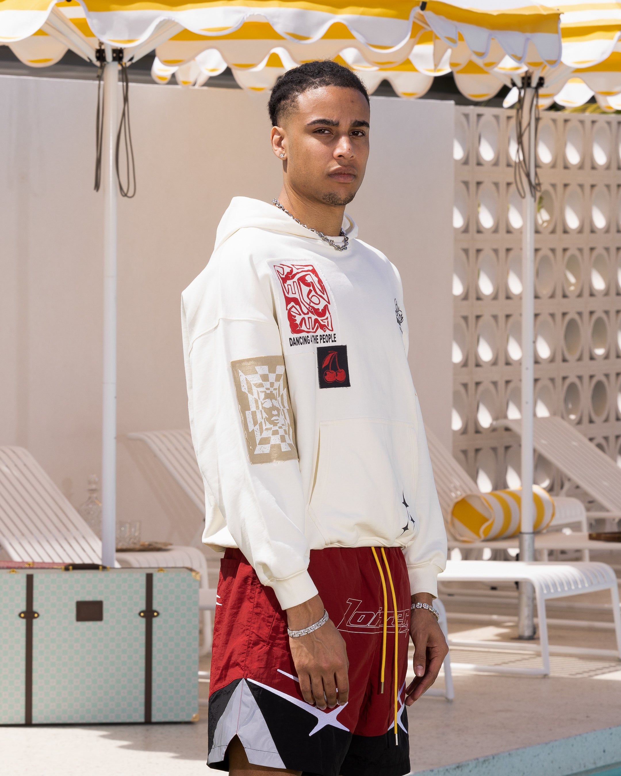 Loiter Patchwork Hoodie Off White sold by Culture Kings product image thumbnail 6
