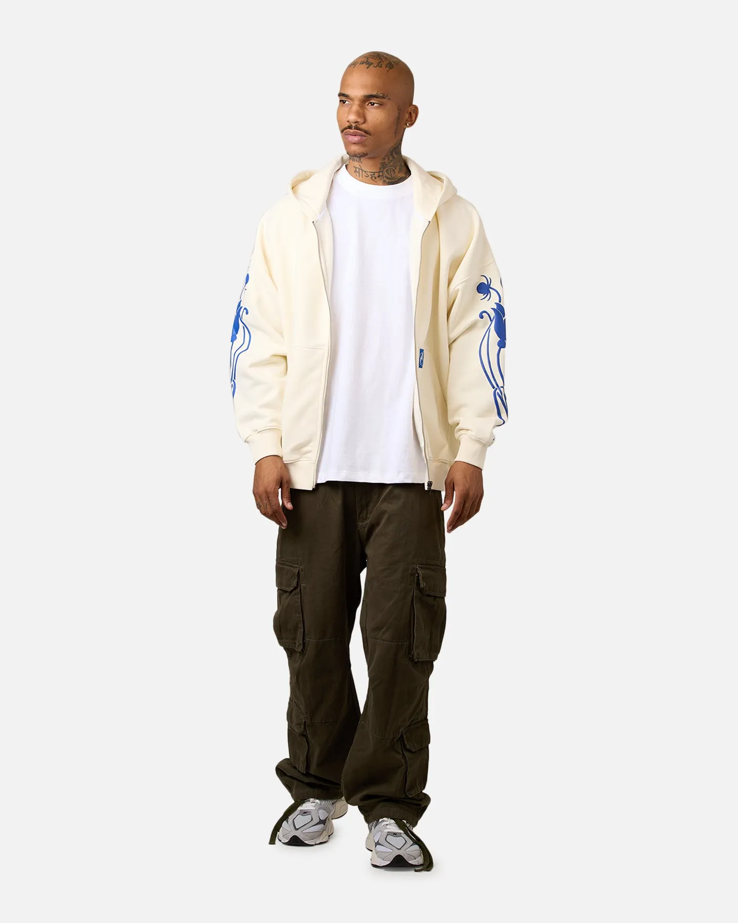 Carre Nouveau Full Zip Hoodie Off White sold by Culture Kings product image thumbnail 3