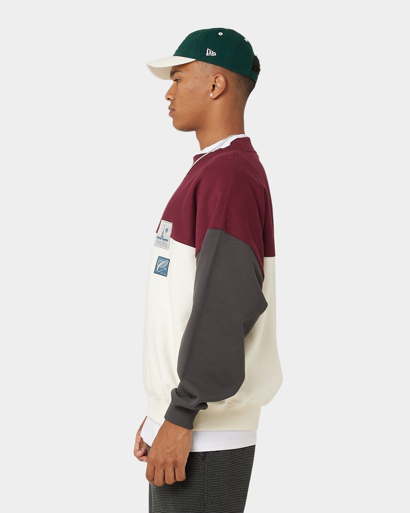 Carre Avant Oversized Panel Crewneck Maroon sold by Culture Kings product image thumbnail 8