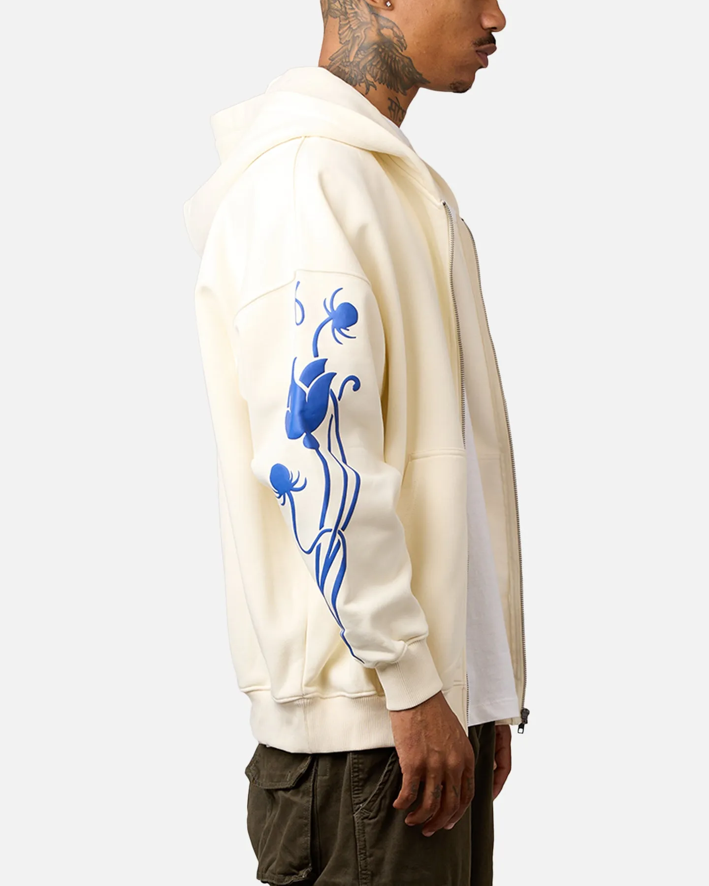 Carre Nouveau Full Zip Hoodie Off White sold by Culture Kings product image thumbnail 4
