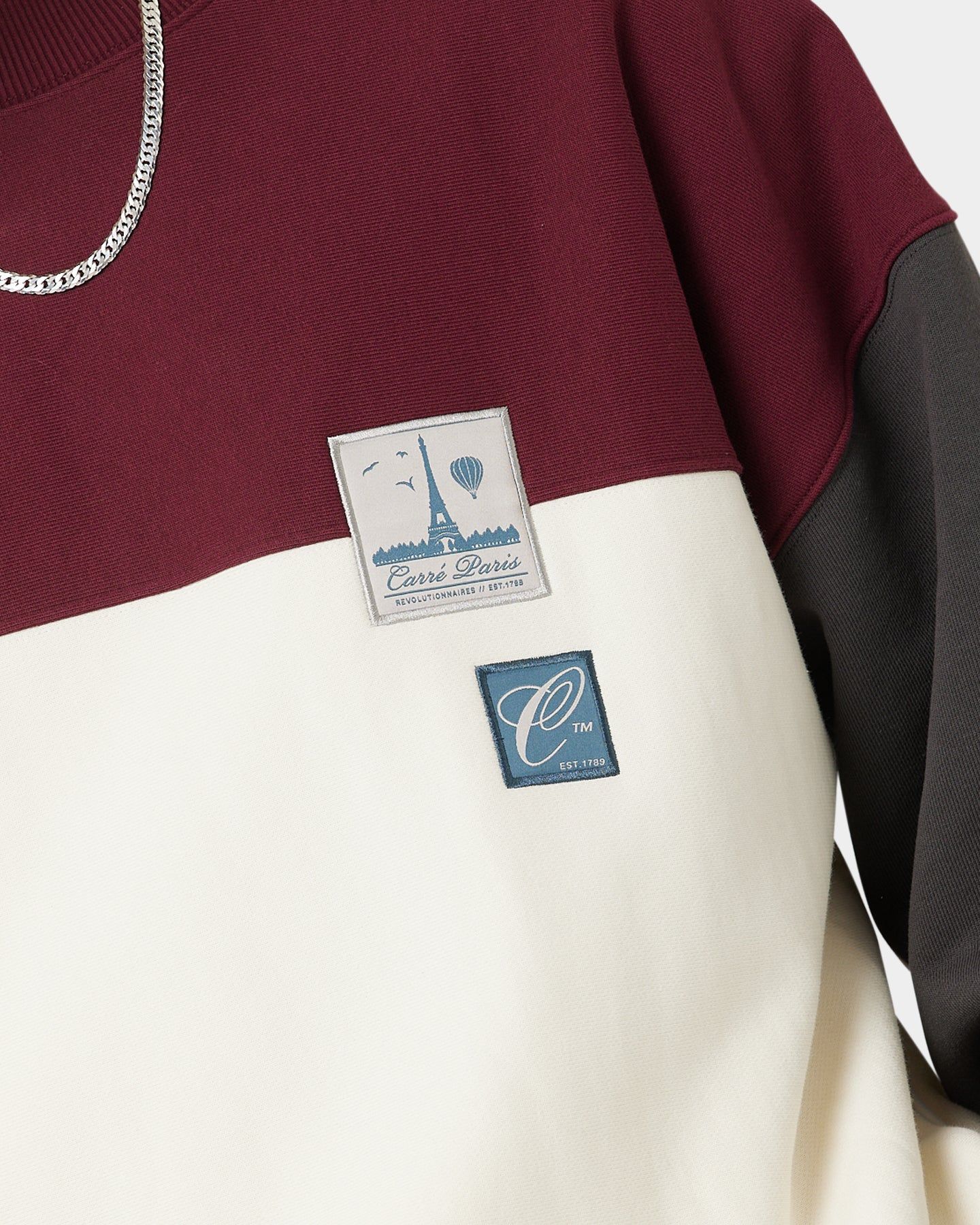 Carre Avant Oversized Panel Crewneck Maroon sold by Culture Kings product image thumbnail 9