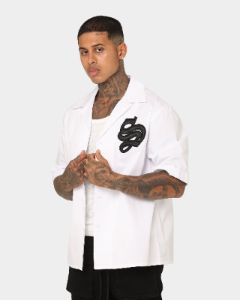 Saint Morta Gothic Bowling Shirt White sold by Culture Kings